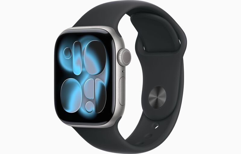 Apple Watch Series 11 Aluminum Aluminum 42 mm 2025 Space Gray Sport Band S/M Black GPS - Excellent