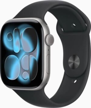 Apple Watch Series 11 Aluminum Aluminum 46 mm 2025 Space Gray Sport Band M/L Black GPS - Excellent