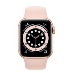 Apple Watch Series 6 Stainless Steel Stainless steel 40 mm 2020 Graphite Sport Band Black GPS + Cellular - Excellent