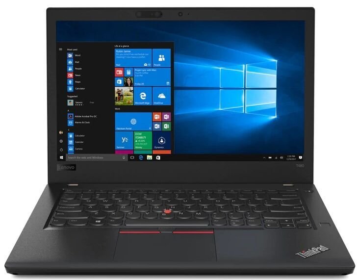 Lenovo ThinkPad T480 Intel Core i5-8350U 8 GB 256 GB SSD 14.0-inch FHD Black DE (German) - Refurbished